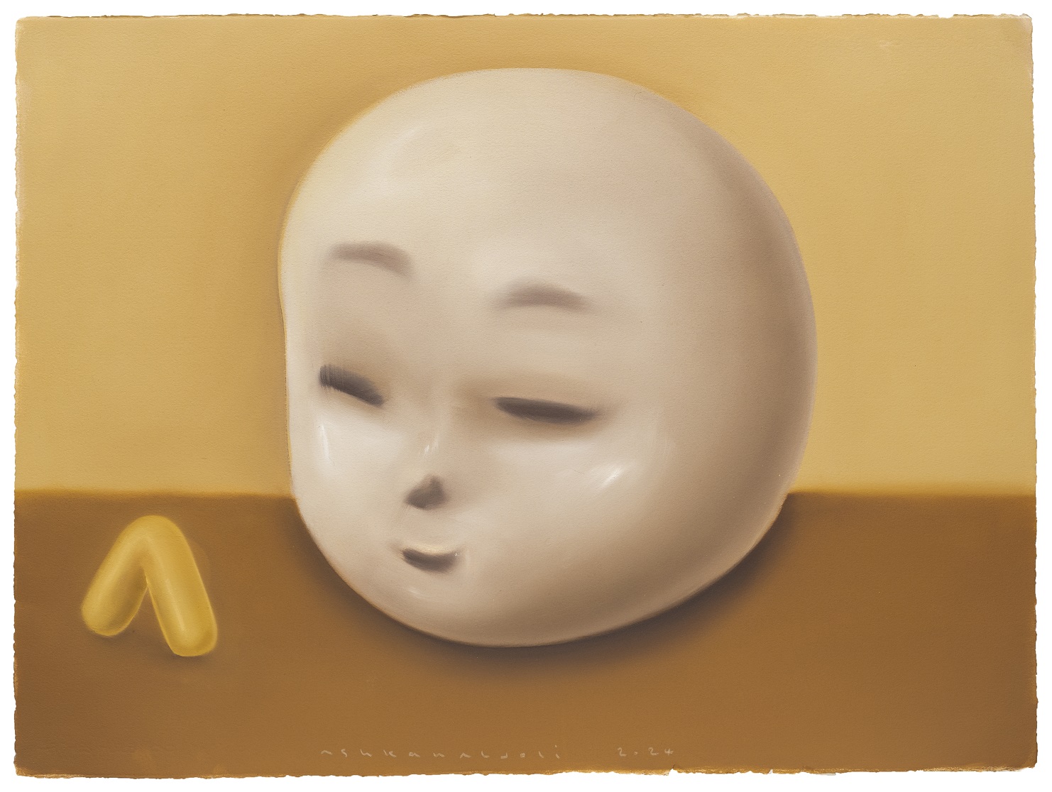 Untitled, oil on cardboard, 56 x 76 cm, 2024