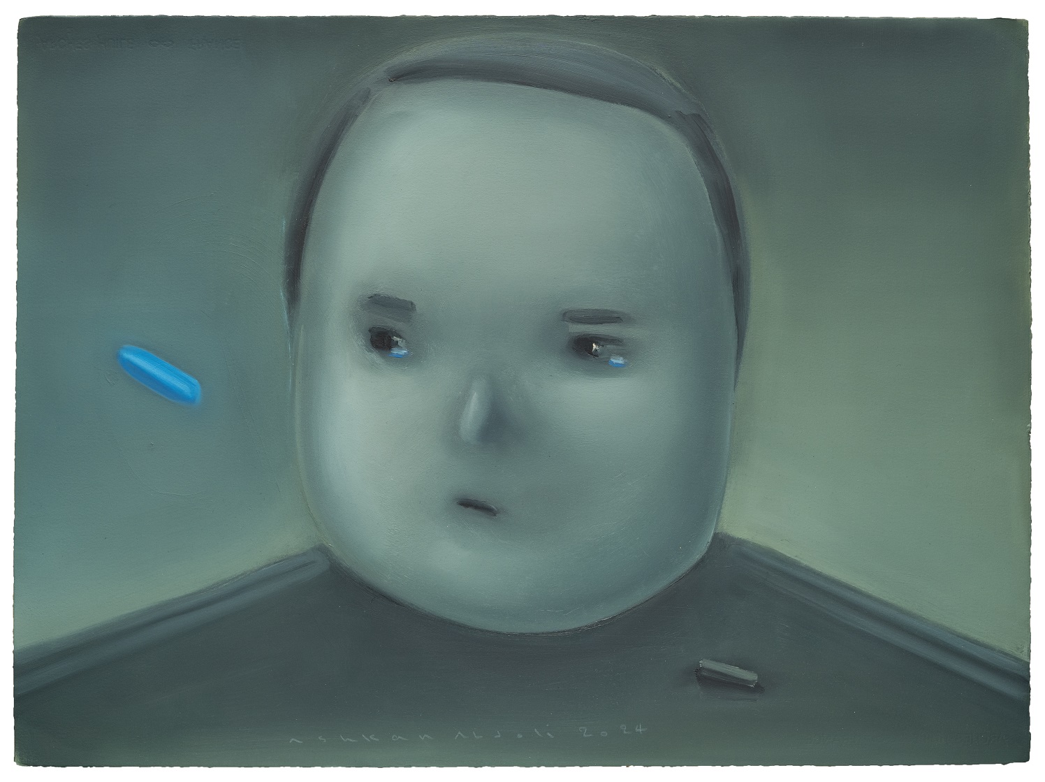 Untitled, oil on cardboard, 56 x 76 cm, 2024