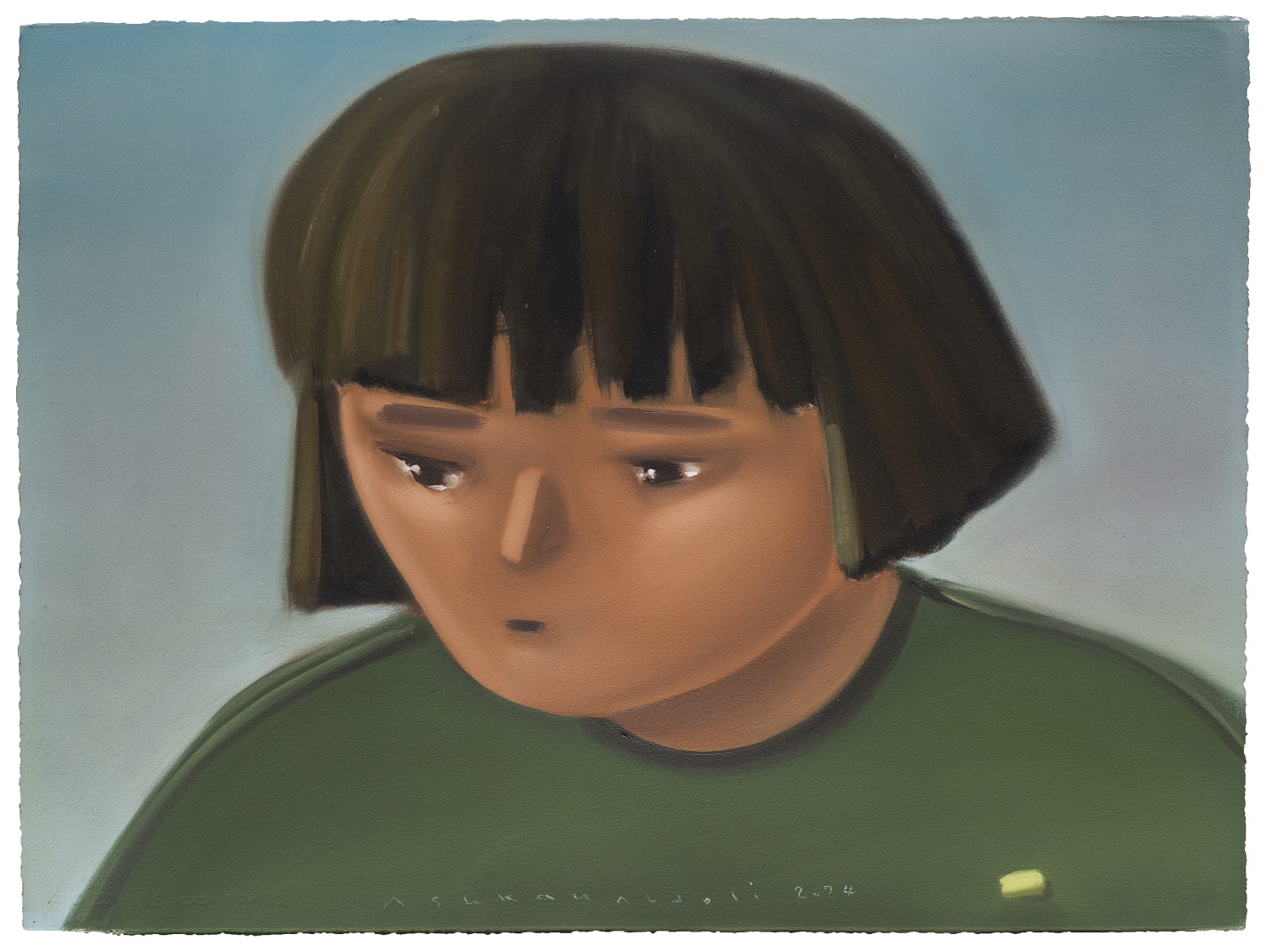 Untitled, oil on cardboard, 56 x 76 cm, 2024