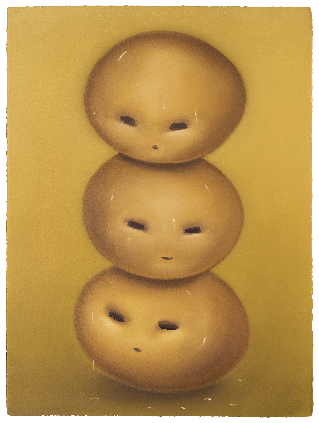 Untitled, oil on cardboard, 76 x 56 cm, 2024