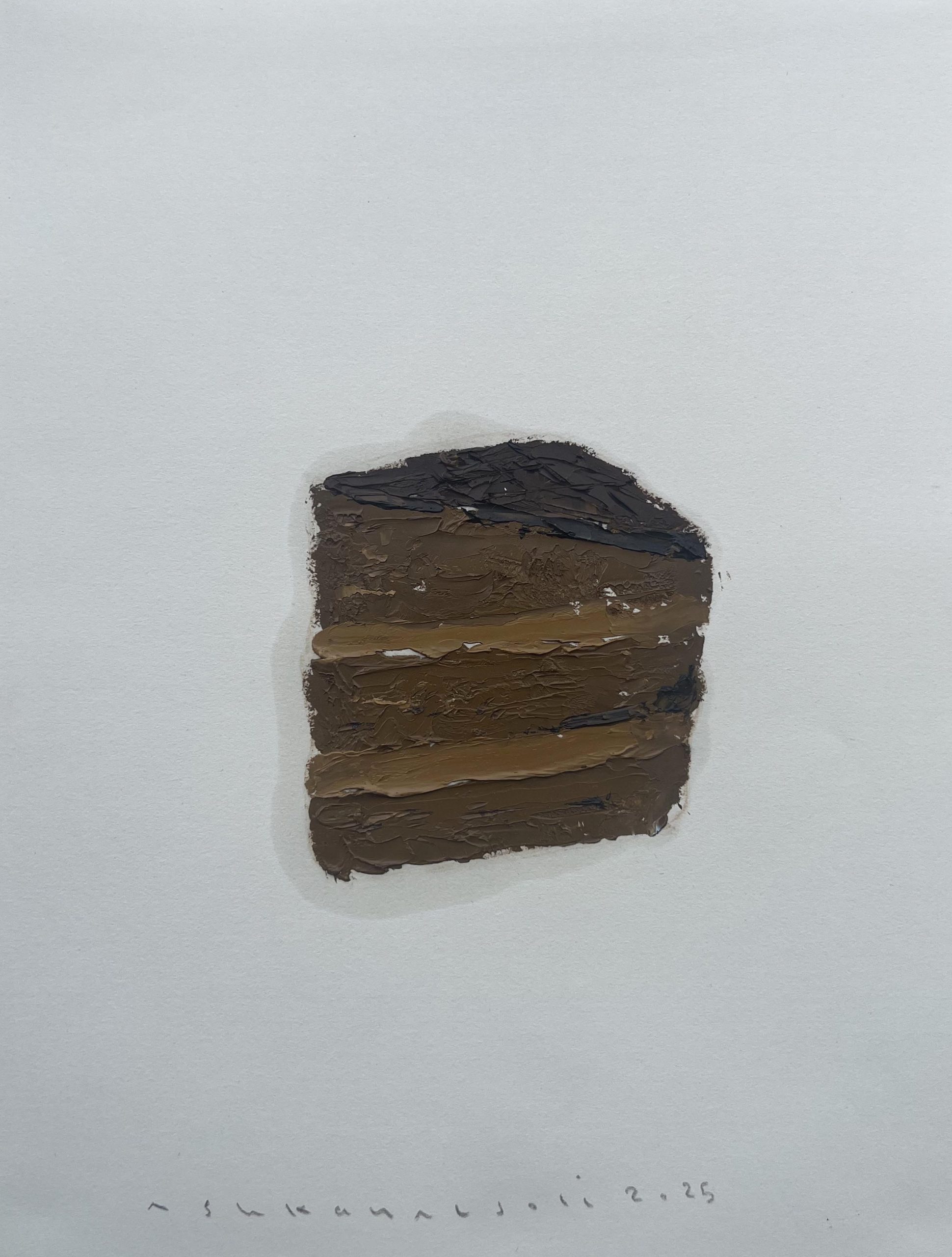 Untitled, oil on paper, 35 x 28 cm, 2025