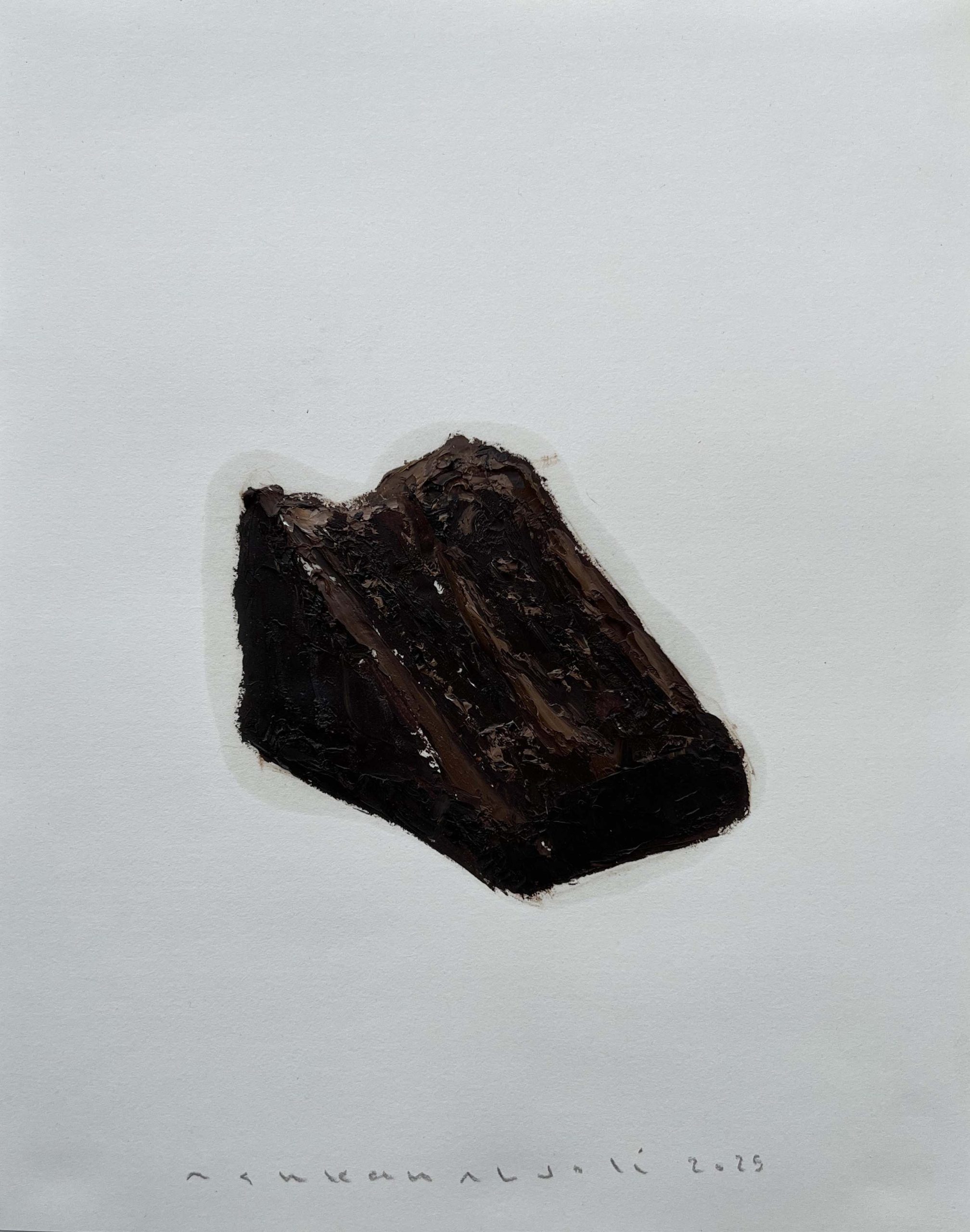 Untitled, oil on paper, 35 x 28 cm, 2025